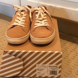 Soludos Ibiza Suede Sneaker in Camel